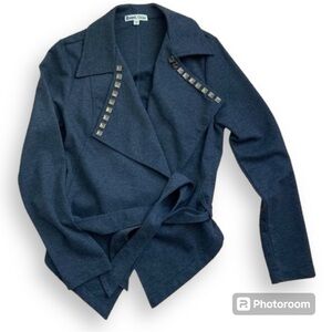 SWEET CHILD medium women studded blazer grey Y2K business casual